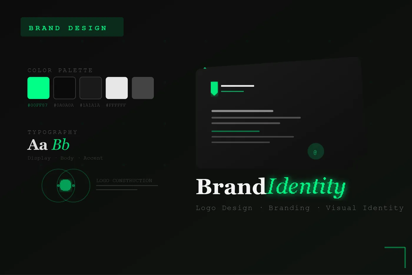 Brand identity design work by Satish Kumar