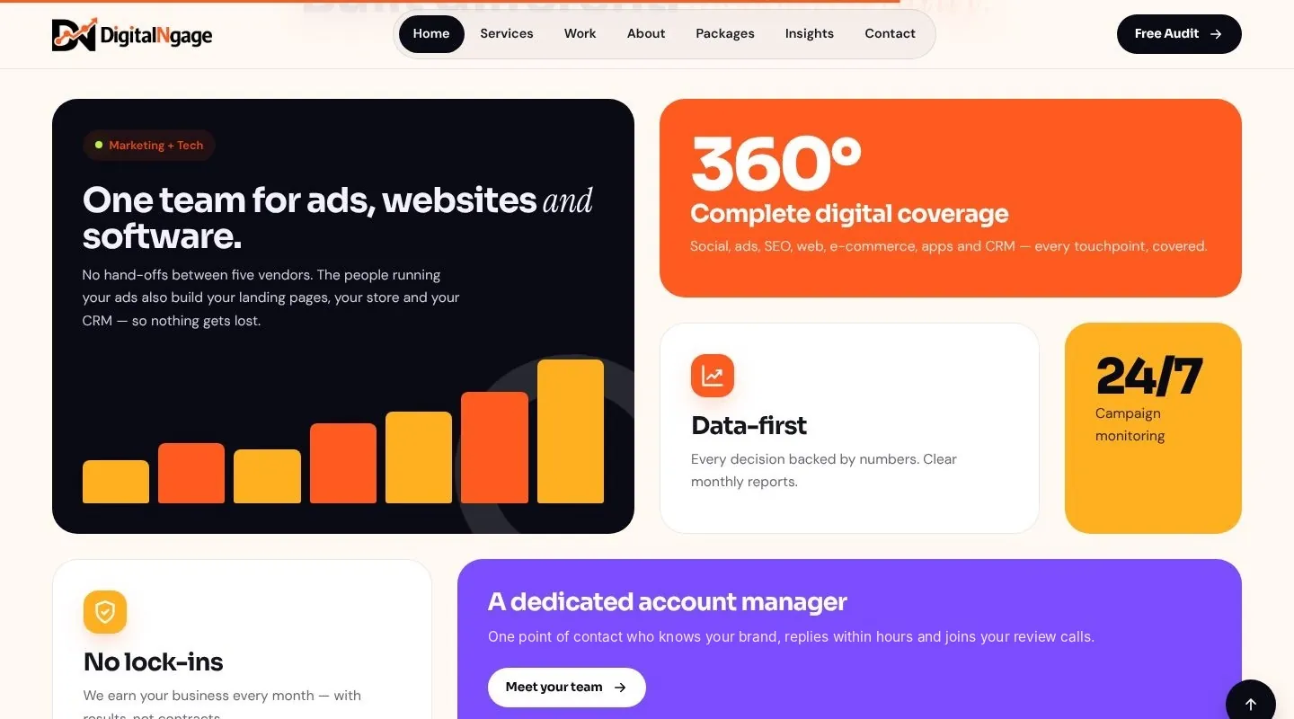 Why DigitalNgage bento grid