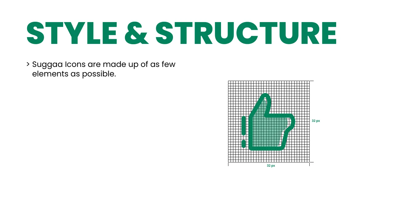 Icon style & structure