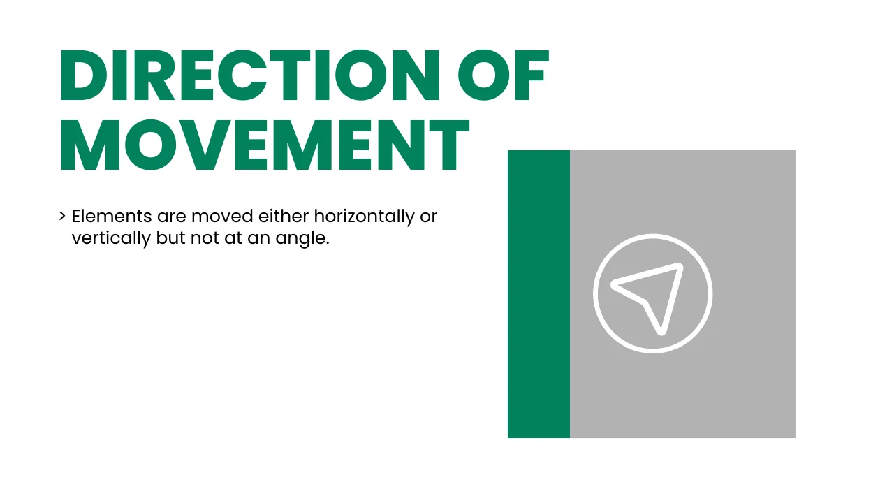 Suggaa brand guidelines page 95: Direction of movement
