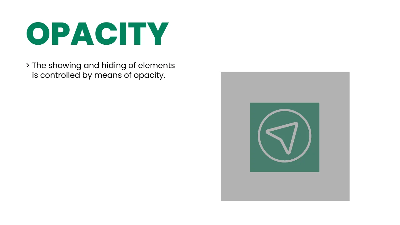 Suggaa brand guidelines page 97: Opacity