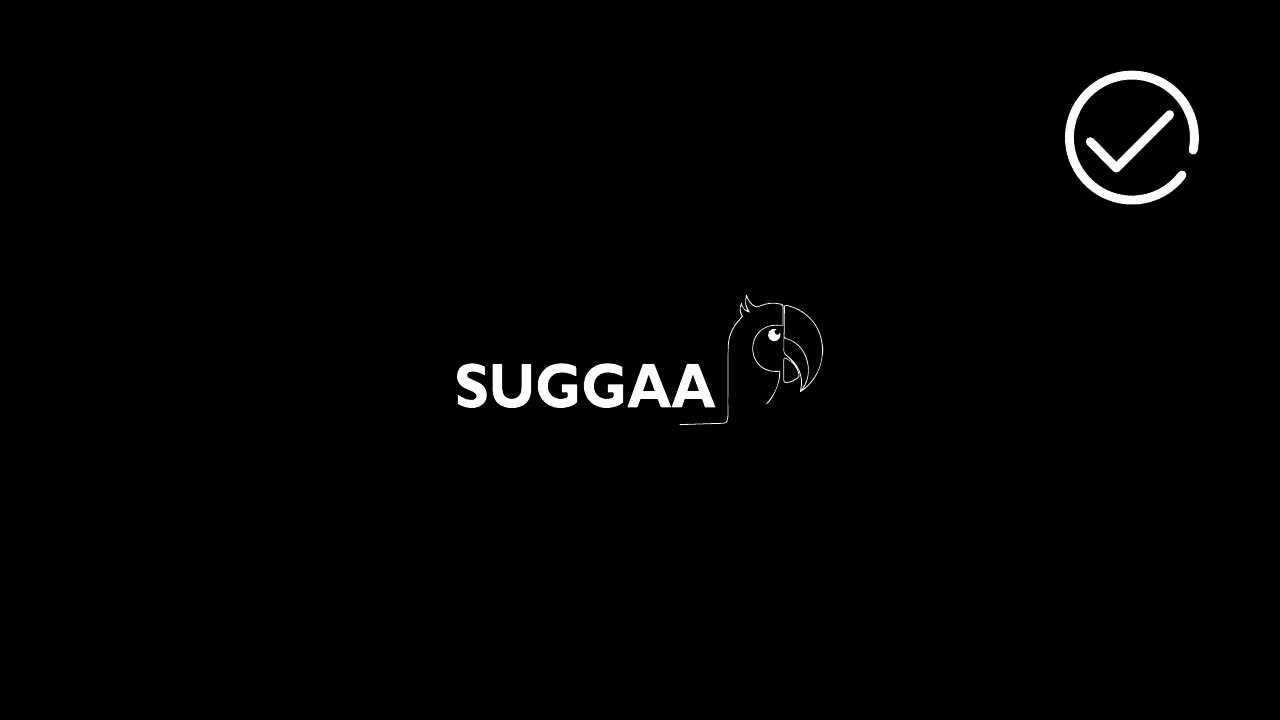 Logo placement example 5: White outline logo on black