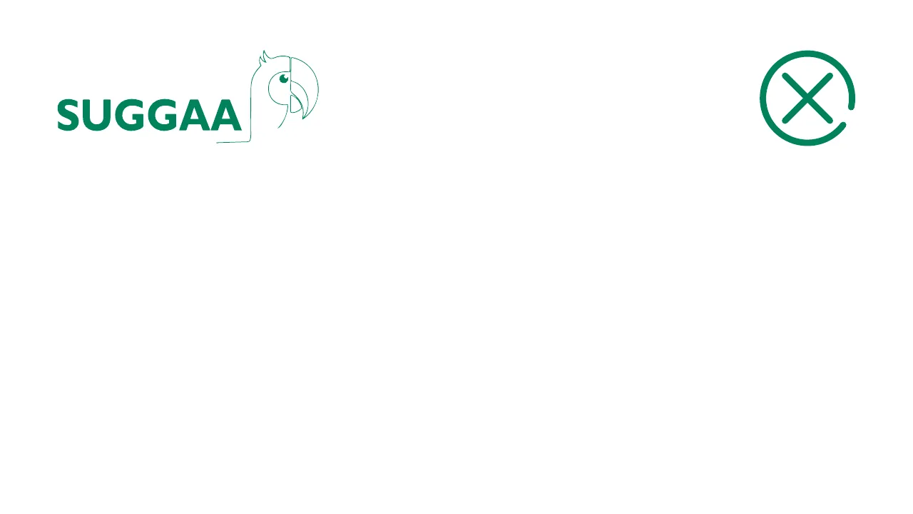 Logo placement example 17: Outline logo top left
