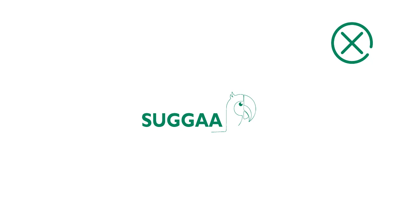 Logo placement example 25: Outline logo centred