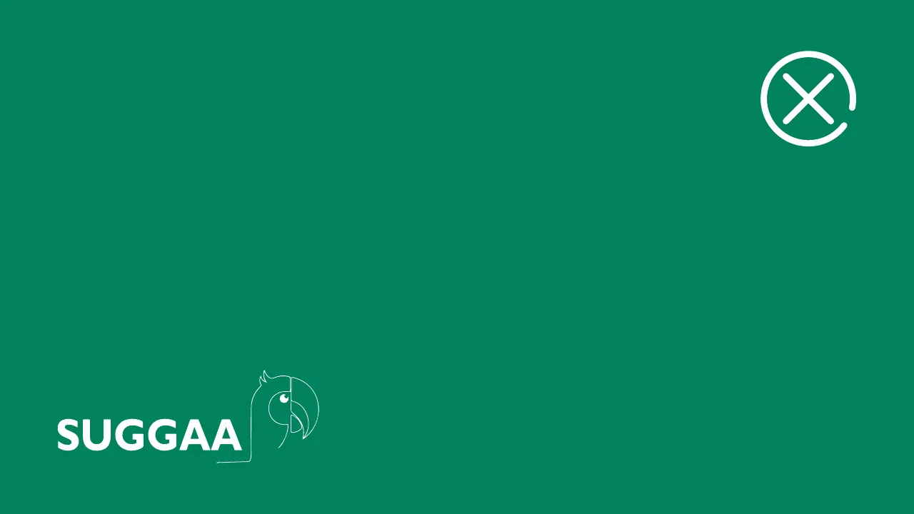 Logo placement example 27: White outline logo bottom left on green
