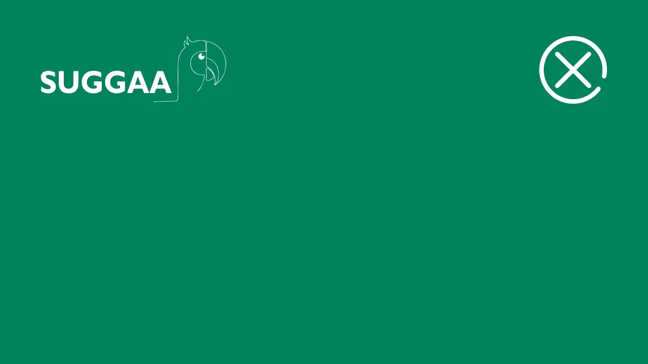 Logo placement example 29: White outline logo top left on green