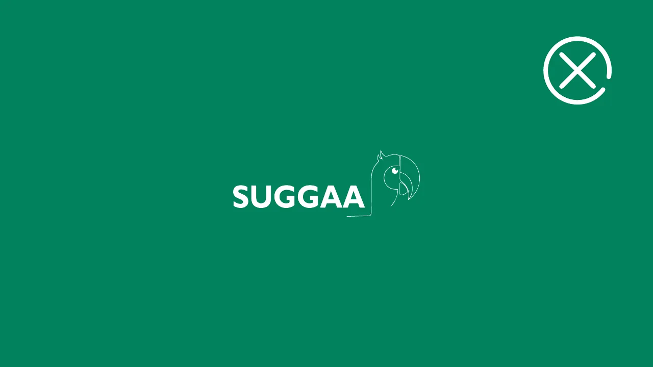 Logo placement example 30: White outline logo centred on green